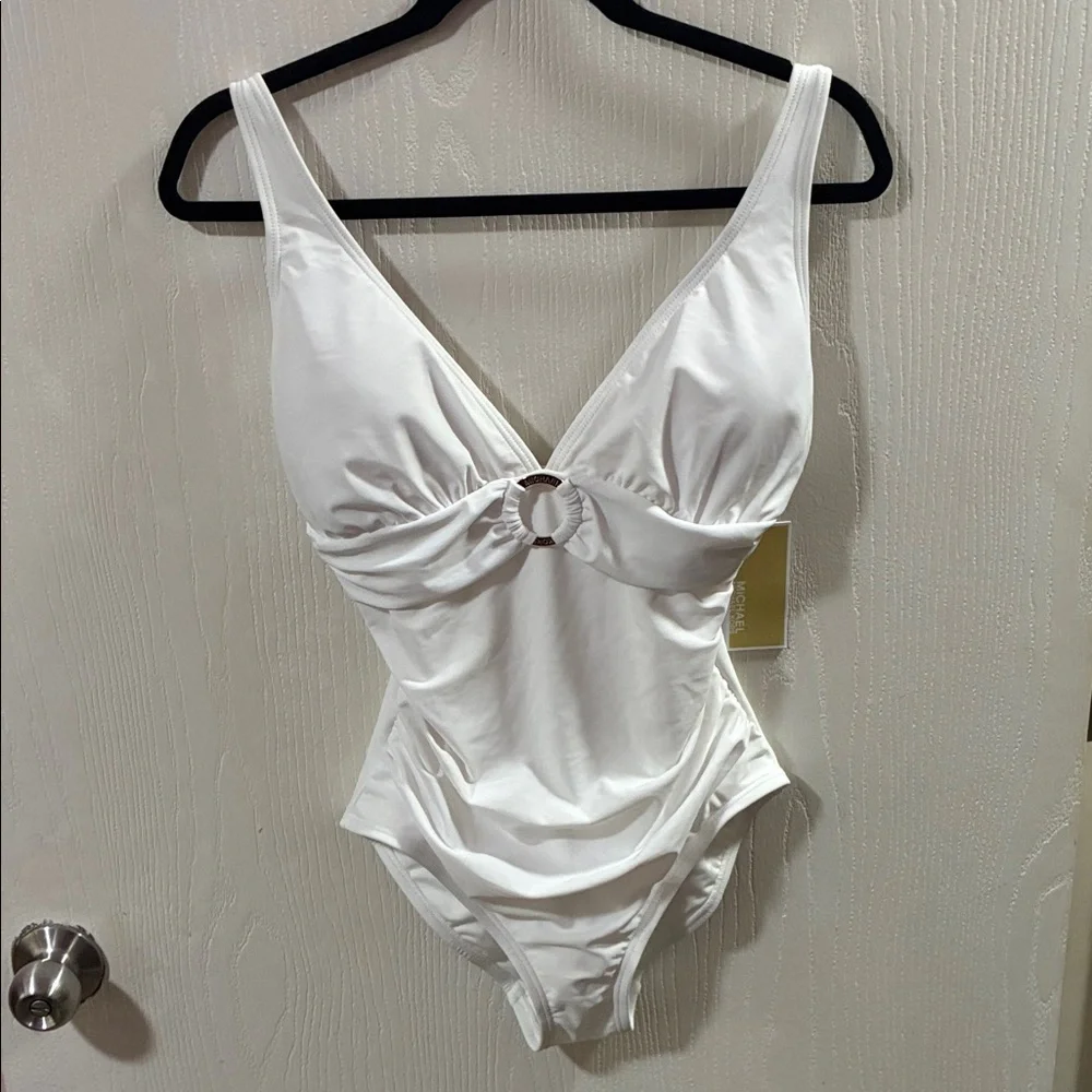 Michael Kors White One-Piece Swimsuit